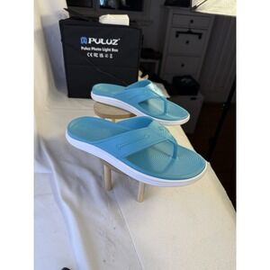 Sperry Mens size 11 BLUE  Lightweight Beach Cushioned Flip-Flops Sandals